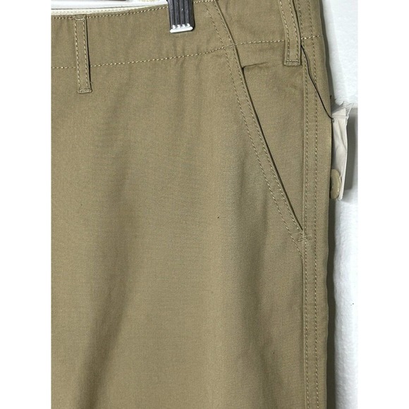 NWT Norma Kamali Womens Casual Chino Pant Size 16 Wide Leg Button Fly In Sand - Picture 7 of 12
